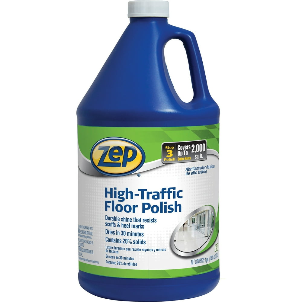Zep Commercial, ZPE1044999, HighTraffic Floor Polish, 1 Each, Clear