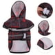 thumbnail image 3 of EeaseMX Chubasquero portátil para perros, cachorros, gatos, perros pequeños, impermeable, para caminar al aire libre y correr (negro y rojo, 2XL), 3 of 8