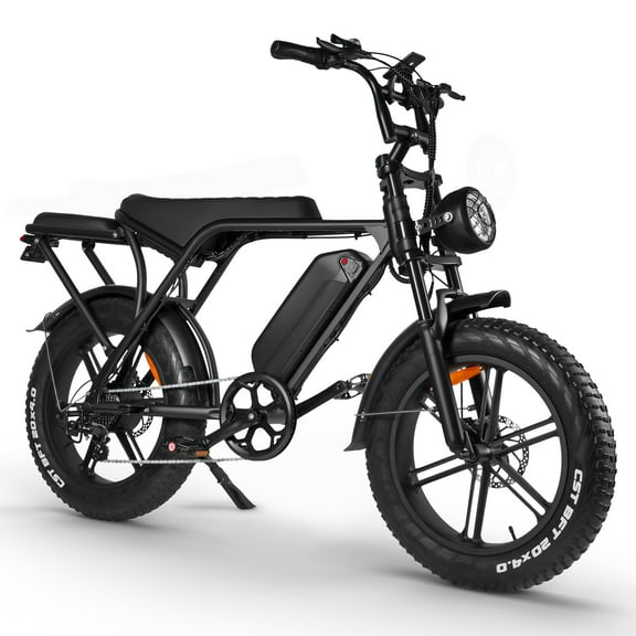 OUXI Electric Bike Adults, 20" x 4.0 Fat Tire Ebike with 48V 15Ah Battery, Peak 1000W Electric Bicycles, 31MPH Electric Mountain Bike, Shi-mano 7 Speed, Ebike for Adults UL2849