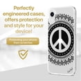 thumbnail image 2 of Case Yard iPhone-XR Case Clear Soft & Flexible TPU Ultra Low Profile Slim Fit Thin Shockproof Transparent Bumper Protective Cover Drop Protective Cell Phone Cases (Peace Mandala), 2 of 8