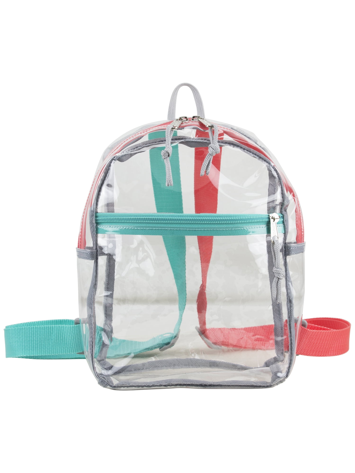 Eastsport Unisex Clear Mini Backpack, Coral Turquoise