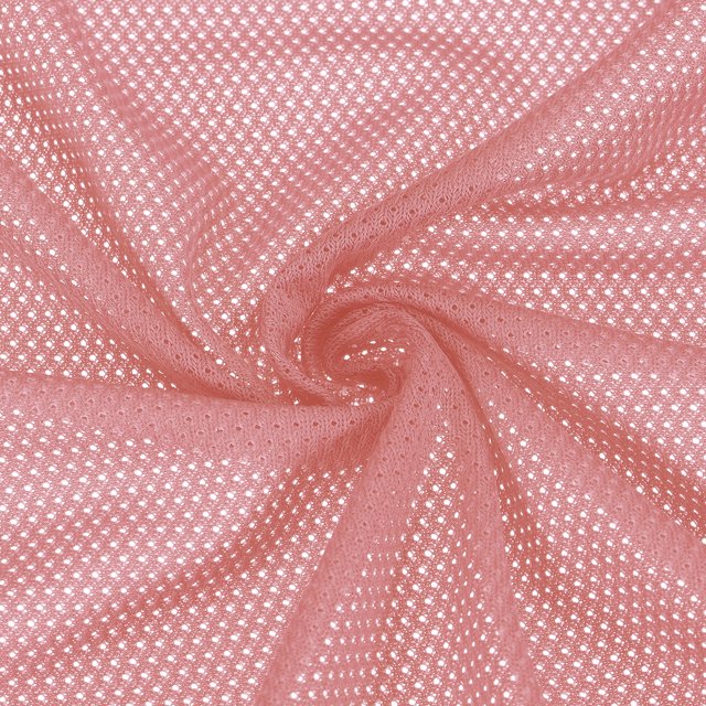Uxcell 62 Inch Wide Mesh Fabric for Sewing Backpack Pocket and Straps, Netting Clothes, Pale Pink 1 Yard