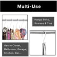 thumbnail image 5 of Premium Large S-Hooks with Rubber Grip - Set of 6 Heavy Duty Steel Metal Multipurpose Hooks - Rust Resistant - Hanging Kitchen, Closet, and Storage Items - 3 x 5.75 Inch - Deep Black, 5 of 5