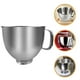 thumbnail image 5 of BRIGHTFUFU Tazón de acero inoxidable para batidora, tazón para mezclar en el hogar, compatible con batidora de pie KITCHENAID (4,5 L), 5 of 7