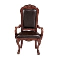 thumbnail image 4 of ACME Dresden Arm Chair (Set-2) in Synthetic Leather & Cherry Oak, 4 of 6