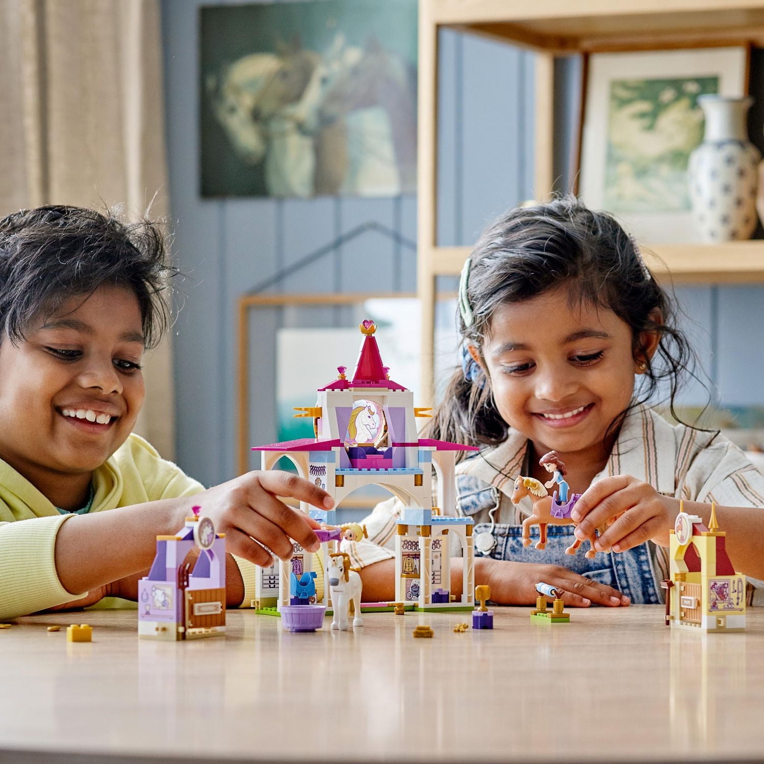 LEGO Disney Belle and Rapunzel’s Royal Stables 43195 Toy Building Kit (239 Pieces)