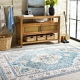 thumbnail image 2 of SAFAVIEH Martha Stewart Felix Medallion Machine Washable Area Rug, Turquoise/Beige, 4' x 6', 2 of 11