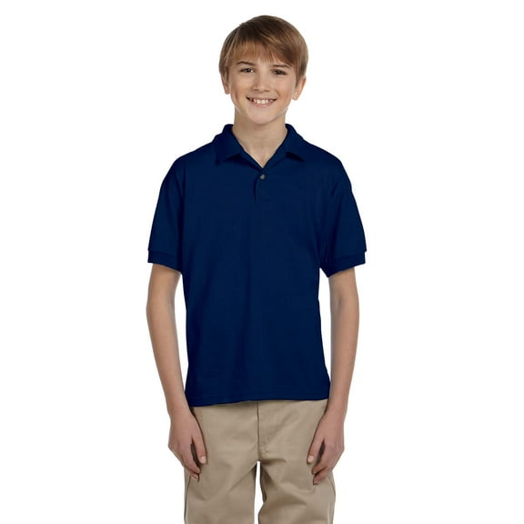 Gildan G880B Youth 6 Oz., 50/50 Jersey Polo, Pack Of 2