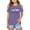 Purple, variant on Tiijoy Girls Graphic Print Cold Shoulder T Shirt Short Sleeve Summer T-Shirt, Sizes 7-8