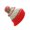 Houston - Gray Red, variant on USA Favorite City Cuff Cable Knit Winter Pom Pom Beanie Hat Cap