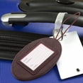 thumbnail image 4 of TABLETREANDS Etiqueta De Equipaje Marrón Portátil Para Viaje Con Protector De Información Y Correa Reutilizable, 4 of 8