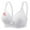 White, variant on Mgmyaa Women's Full Bust Plus Size Wirefree Minimizer Comfort Bra Non-Padded Support Seamless Bralette Anti-Bulge Everyday Underwear