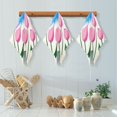 thumbnail image 5 of 6 Packs Cartoon Tulip Flower Kitchen Dish Towels Soft Absorbent Dish Cloths 11"x11", 5 of 9