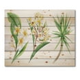 thumbnail image 3 of Designart 'Yellow Flowers and Tropical Foliage XII' Traditional Print on Natural Pine Wood, 3 of 5