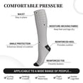 thumbnail image 2 of Rateoe Airplane Compression Socks for Women and Men 20-30mmHg-Circulation Support Socks Knee High Nurse Pregnant Running Medical and Travel Athletic, 2 of 7