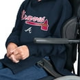 thumbnail image 5 of Men's G-III Sports by Carl Banks Navy Atlanta Braves Adaptive Lockup Fleece Hoodie, 5 of 7