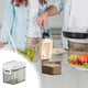 thumbnail image 4 of Recipientes apilables apilables de grado alimentario con cucharas - Paquetes de 4 botes herméticos para cereales, productos secos, café y polvo, 4 of 6