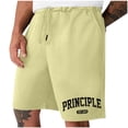 thumbnail image 1 of Mens Casual Shorts Lace-Up Elástico Cintura Bolsillo Ejercicio Fitness Hogar Pantalones de Media Longitud para Diario, 1 of 6