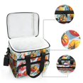 thumbnail image 6 of FORMRS Insulated Cooler Bag 24 Cans Capacity Soft Leakproof Lunch Box with Side Pockets, Watercolor Tomatoes, 6 of 7