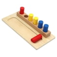 thumbnail image 3 of Caja de clavija de madera Montessori con forma de cilindro, rompecabezas de inserción, habilidades motoras finas, juguete educativo, cilindro y Base, 3 of 9
