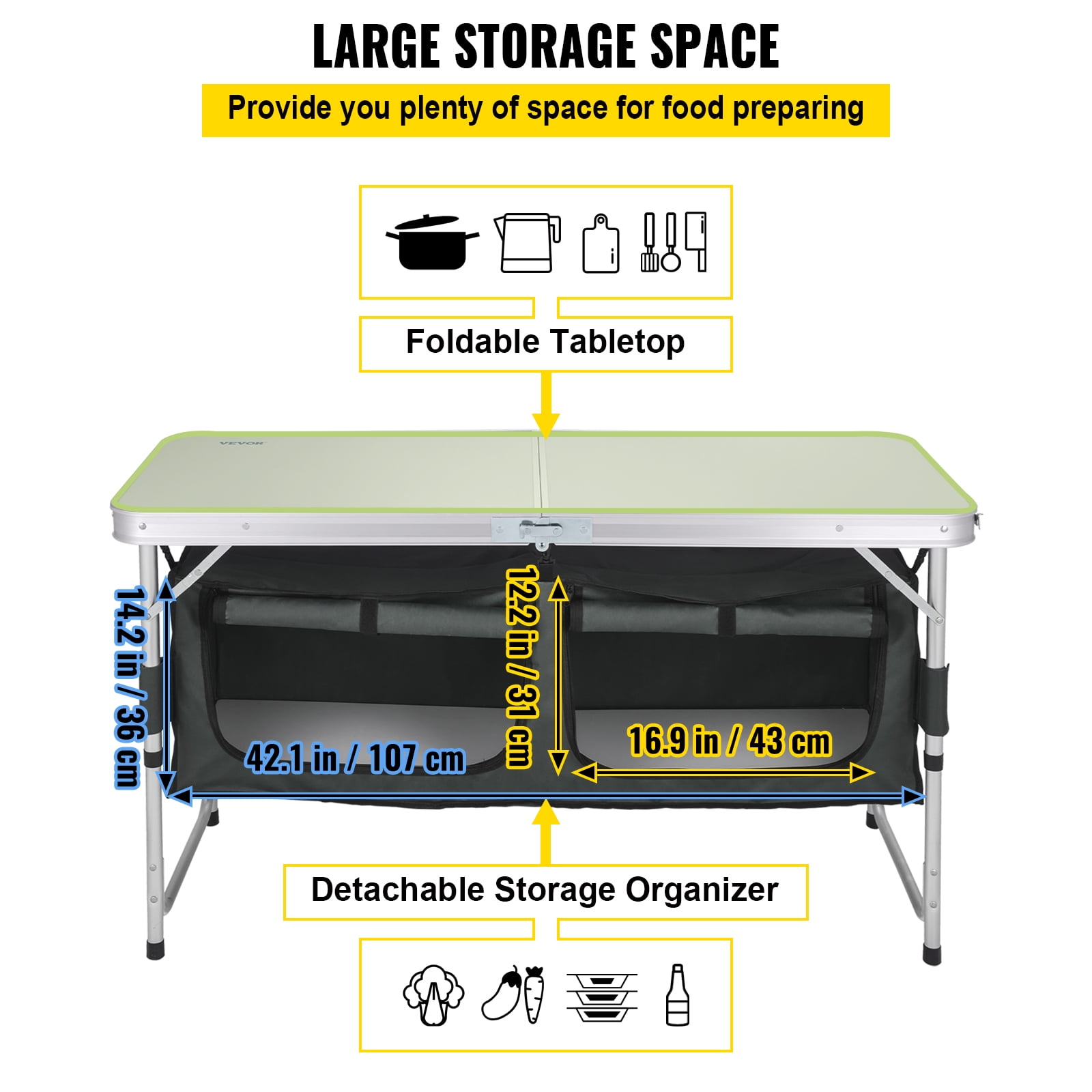 Buy Calima Storage set Camping Organizer (L x W) 75 cm x 47 cm