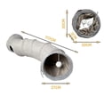 thumbnail image 2 of Tunnel pour Chat, Tunnel pour Chat, Tunnel en Tissu avec Balle et Jouets pour Chat, Tunnel de Jeu pour Chat et Lapin, Tunnel pour Lapin, Robuste, Ne Rouille Pas, 2 of 5
