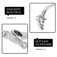 thumbnail image 3 of TEHAUX Aluminum Alloy Motorcycle Brake Lever Plated Silver with Nonslip Grip for Dirt Bike, 3 of 8