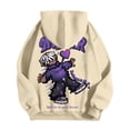 thumbnail image 6 of XIAOCHA Men's Cartoon Print Hoodie Oversized Long Sleeve Hooded Zip Up Jacket Soft Trendy Street Hoodies, 6 of 6