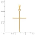 thumbnail image 3 of Auriga Fine Jewelry 14K Yellow Gold Cross Pendant for Women (L-34mm, W-18mm), 3 of 6