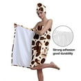 thumbnail image 5 of Colevkie Women's 2 Pcs Adjustable Bath Towel & Shower Cap Set Bath Wrap Set Quick Drying Portable Soft for Bathroom Shower Sauna Printed Coffee Bean Pattern, 5 of 8
