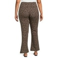 thumbnail image 4 of Terra & Sky Women's Plus Size Flare Leggings, 2-Pack, 4 of 5
