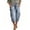 Light Blue, variant on Purcolt Cargo Capri Pants for Women Baggy Elastic Waisted Joggers Adjustable Knot Plus Size Casual Hiking Camping Capris with Pockets