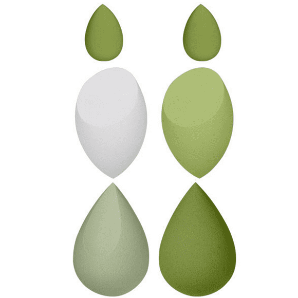 Esponja de maquillaje sin látex, suave, esponjas para mezclar base en crema, polvo y líquido