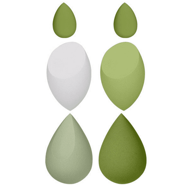 Juego de esponjas de maquillaje Esponjas de maquillaje Difuminadora Esponja de belleza vegana sin látex Esponja de belleza profesional Difuminadora Huevo de maquillaje Mezclador de base Borla de