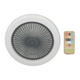 thumbnail image 2 of Ventilador de techo pequeño con luz, control remoto, portalámparas E27, ventilador de velocidad ajustable, ventilador cerrado de 85 a 265 V, 2 of 14