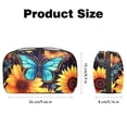 thumbnail image 5 of Butterfly Hard Drive Case Travel Bag Cord Charger Organizer for Purse - Waterproof Oxford Cloth Digital Electronics Storage Protection - 5.9x9.44x3.14 in, 5 of 6