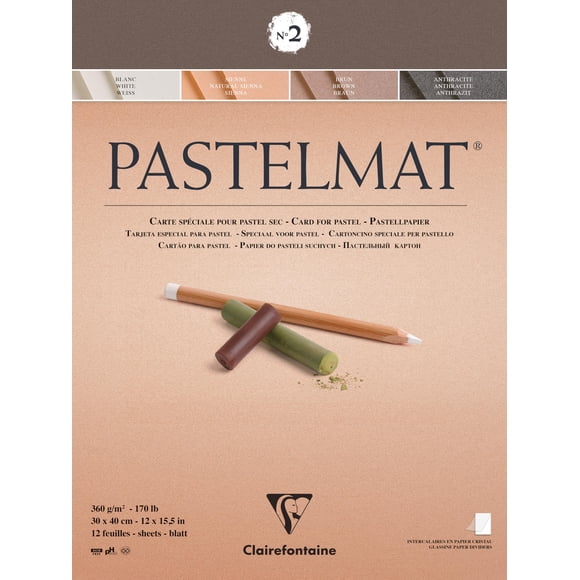 Bloc de papel Pastelmat Clairefontaine No. 2 30 x 40 cm 360 g/m²