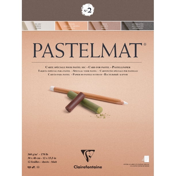 Bloc de papel Pastelmat Clairefontaine No. 2 30 x 40 cm 360 g/m²