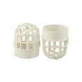 thumbnail image 3 of 2 Pcs Capuchon Respirant Filtre Tuyau Garde Conduit d'Air Grille Évent Couvercle Capuche Blanc PVC, 3 of 12