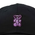 thumbnail image 2 of Dalix Purple Gummy Embroidered Cotton Dad Hat Baseball Cap Adjustable Womens in Black, 2 of 5