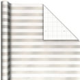 thumbnail image 5 of Hallmark Wrapping Paper Roll (Cream and White Stripes) 20 Sq. ft., 5 of 6