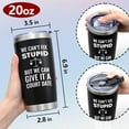 thumbnail image 5 of Lawyer Gifts for Men, We Can''t Fix Stupid But We Can Give It A Court Date Stainless Steel Travel Tumbler, Christmas Gifts for Lawyer Attorney Paralegal, Lawyer Graduation Gifts(20oz Black), 5 of 7