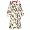 thumbnail image 5 of Dr. Seuss The Grinch Who Stole Christmas Toddler Girls Long Sleeve Nightgown, Grinch, Size: 2T, 5 of 11