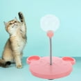 thumbnail image 3 of Juguete de comedero para perros y gatos Zulema Pelota de entrenamiento IQ no interactivo resistente a mordeduras Pelota rosa sin hierba gatera Alimentador interactivo, 3 of 7