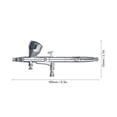thumbnail image 2 of Professional Airbrush Kit Spray Gun Feed Paint Gun 9cc Air Brush For Art Body Painting Power Tools, 2 of 7