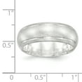 thumbnail image 2 of 925 Sterling Silver 8mm Demi-Rond Taille 11 Bague de Mariage Classique, 2 of 6