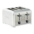 thumbnail image 1 of Kenmore 4-Slice Stainless Steel Toaster, Silver & Grey, Extra Wide Slots, Bagel & Defrost Functions, 1 of 9