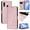 Pink, variant on Phone Case for Samsung Galaxy A10e Flip Folio Rfid Blocking Pu Leather Magnetic Card Slots Holder Kickstand