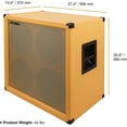 thumbnail image 5 of Sound Town 4x12" Empty Guitar Speaker Cabinet, Birch Plywood, Orange, Wheat Cloth Grill, Compatible with Celestion/Eminence Speakers (GUC412OR-EC), 5 of 6