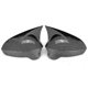 thumbnail image 3 of Glossy Black / Carbon Fiber Rearview Wing Mirror Covers Caps For Seat Leon Mk2 1p Ibiza Mk4 6j 2008-2017 Mirror Case Cover, 3 of 3